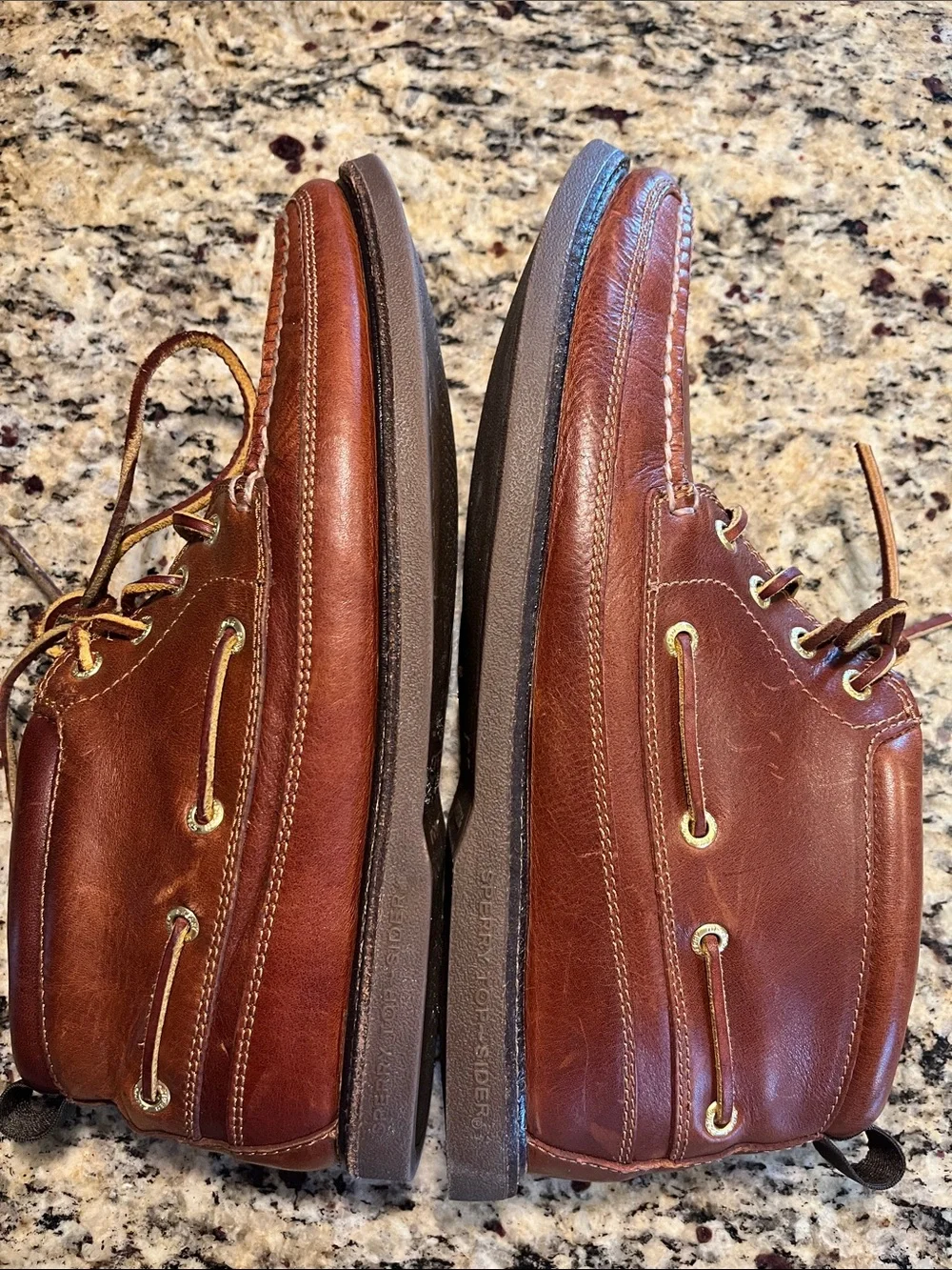 Sperry Gold Cup Top-Sider Full-Grain Leather Lace-Up Chukka Boots size 10.5